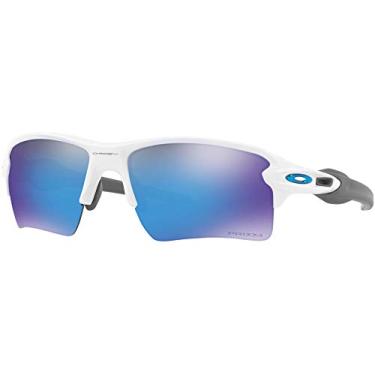 Imagem de Oakley Oo9188 Flak 2.0 XL Óculos de sol retangulares masculinos, Safira branca polida/Prizm, 59 mm