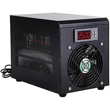 Imagem de Refrigerador de água de aquário, refrigerador de tanque de peixes, termostato de aquário, refrigerador de aquário e aquecedor para água salgada/hidroponia de água doce max 60l, resfriamento