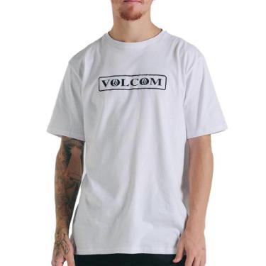 Imagem de Camiseta Volcom Dual Stone Wt24 Masculina Branco