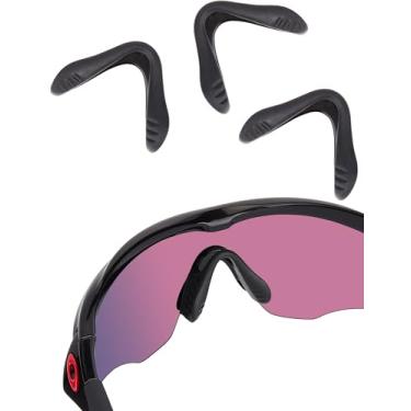Imagem de LenzReborn 3 pares de almofadas de nariz de substituição para óculos de sol Oakley M2 Armação OO9212 OO9254/M2 XL OO9343 OO9345 - Preto