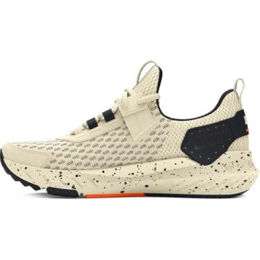 Imagem de Under Armour Tênis de corrida infantil Project Rock Blood Sweat Respect, (200) Silt/Preto/Team Orange, 4 Big Kid