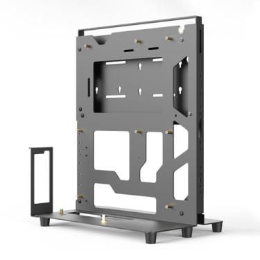 Imagem de Egowz Bancada de teste de estrutura de montagem criativa para PC, capa de computador faça você mesmo, moldura de PC para chassi de mesa, suporte ao ar livre, banco de teste para placa-mãe ATX ITX