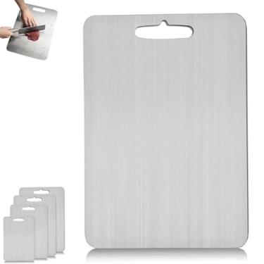 Imagem de YYGJYGOO Tapete de corte de titânio de alta qualidade 2024, tábuas de corte de titânio para cozinha, fácil de limpar, sem complicações, tábua de corte de titânio portátil para cozinha (29 x 20 cm)