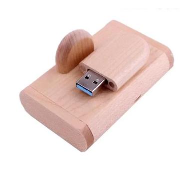 Imagem de PENDRIVE AMADEIRADO DE 32GB, TIPO C USB 3.0 COM VELOCIDADE DE 4,8GB/SG, INCLUINDO COMO PRESENTE UMA CAIXA DE PROTEÇÃO NA MESMA COR. (COR BORDO)