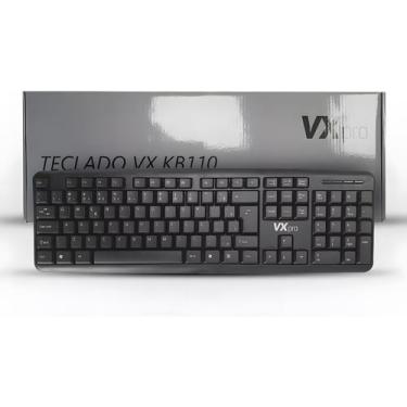Imagem de Teclado Com Fio Usb Layout Abnt2 Cor Preto Português Vxpro Idioma Port