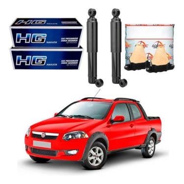 Imagem de Kit Amortecedor Traseiro Strada 1.6 2012 A 2020 - Nakata