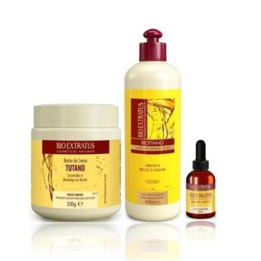 Imagem de Bio Extratus Tutano Mácara 500g+Umidificador de Cachos 500ml+Oleo Sill