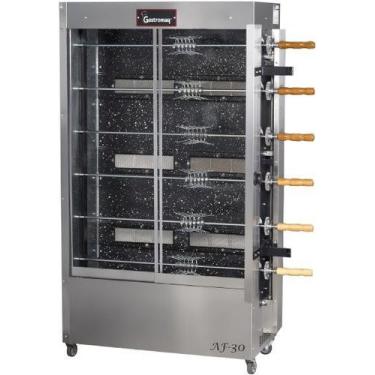 Imagem de Assador Gastromaq Af30 Para 30 Frangos à Gás Bivolt, 127V/220V (Bivolt