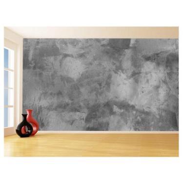 Imagem de Papel De Parede 3D Concreto Queimado Liso Cinza 3,5M Kkt08 - Você Deco