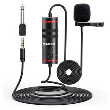 Imagem de Microfone Lapela Para Smartphone E Câmeras Dslr - Mamen Kmd1