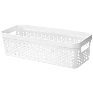 Imagem de Kit 6 Cestos Organizador s/ Tampa Trama Rattan 3,6L Usual - Usual Util