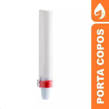 Imagem de Dispenser Suporte Água Copo Descartável 180 200ml Easy Flex Branco Pre