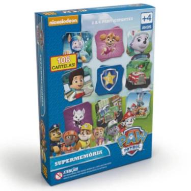 Imagem de Jogo de super memoria patrulha canina com 108 pares grow, ., UN