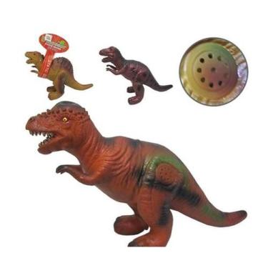 Imagem de Dinossauro De Brinquedo Grande Com Sons De Borracha Macio. - toys