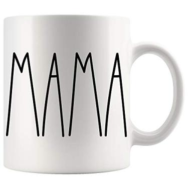 Imagem de Caneca Mama | Caneca de café estilo Mama Rae Dunn | Inspirada em Rae Dunn | Dia das Mães/Dia dos Pais | Caneca de café de família para presente de aniversário para a melhor xícara de café Mama Ever