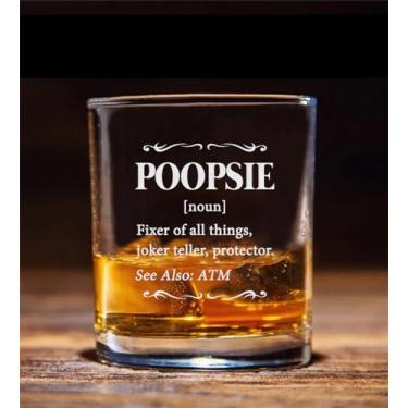 Imagem de Copo de uísque Poopsie Definition - Copo de uísque Poopsie - Presente de Dia dos Pais - Presentes de uísque para ele - Presente de Revelação de Gravidez - Presente de Dia de Aniversário para Poopsie -