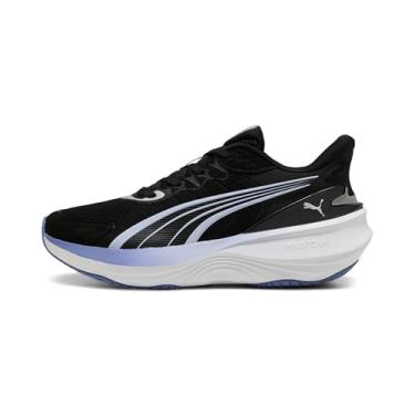 Imagem de PUMA Tênis de corrida feminino Pulse Pro, branco-prata, 35, Preto-clima frio, 37