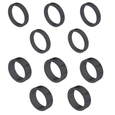 Imagem de Espaçador de haste de cabeça de bicicleta, espaçador de tubo de substituição de liga de alumínio, acessórios de arruela de fone de ouvido compatíveis com garfo de haste frontal MTB Bike BMX Mountain