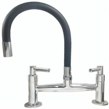Imagem de Torneira Misturador Duplo Comando, Metal Flexível Preto - ORIGINAL CAV