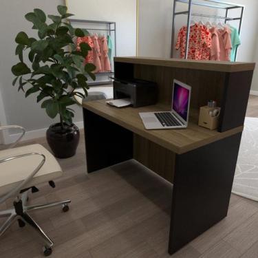 Imagem de Balcão de Atendimento para Recepção - 120cm de Largura - Bramov Móveis