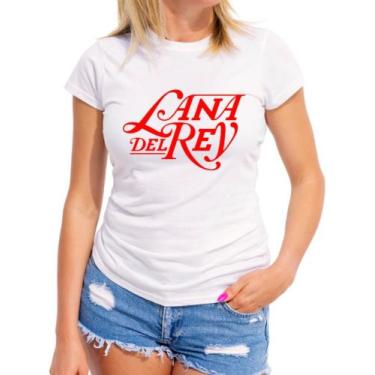 Imagem de Baby Look Camiseta Feminina Cantora Lana Del Rey 100% Algodão - SEMPRE
