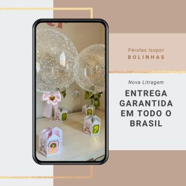 Imagem de Isopor Pérola Bolinhas Em Isopor Enfeite Micro Neve 15 Litros - Casate