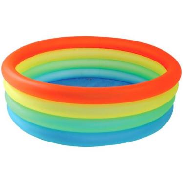 Imagem de Banheira Inflável Fundo do Mar Arco-Íris 550L  - Mor