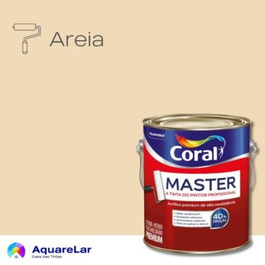 Imagem de Coral Master Fosco 3,2L, AREIA