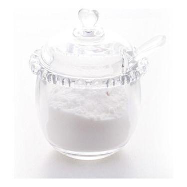 Imagem de Açucareiro Cristal De Chumbo Com Colher Coração Luxo Lyor, Transparent