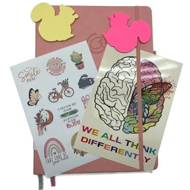 Imagem de Agenda The ADHD Journal Planner para adultos – 6 meses sem data semanal diário com foco total – Soluções de organização para pessoas com TDAH e homens e mulheres neurodivergentes (rosa)