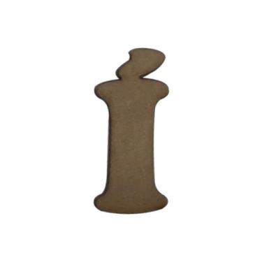 Imagem de Letras com Acento para Aplique Artesanato 2,5cm Kit 50un Mdf Madeira -