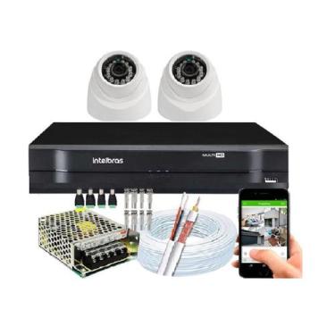 Imagem de Kit 3 Câmeras de Segurança Dome 720p dvr Intelbras S/Hd