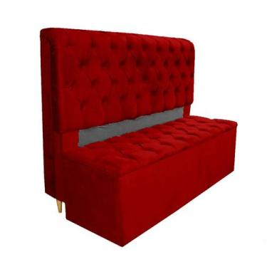 Imagem de Conjunto Cabeceira + Recamier Baú Imperial Para Cama Box Casal King Si