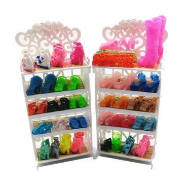 Imagem de Mini Sapateira Para Bonecas + 20 Pares De Sapatos De Bonecas - Sheilin