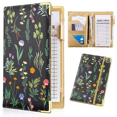 Imagem de Unicorn Catcher Livros de Servidor para Garçonete, Livro de Garçonete Fofo com Bolso para Dinheiro, Livro de Servidor de Couro com Zíper, Carteira Preta, Organizador de Livro de Serviço, Avental de Se