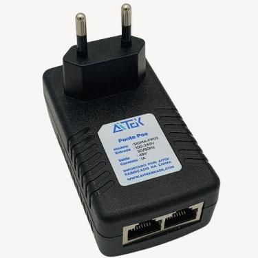 Imagem de Fonte Poe Compacta  48v 1a Roteador Rj45 Bivolt 50/60hz - AITEK