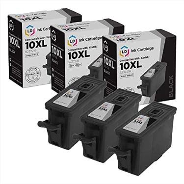 Imagem de Cartucho de tinta compatível com LD para Kodak #10 8237216 (preto, pacote com 3)