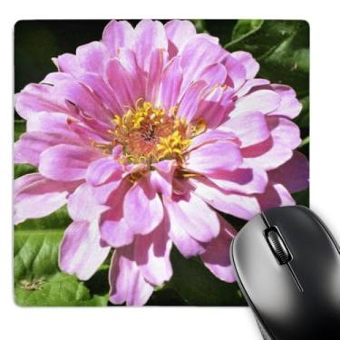 Imagem de 3dRose Mouse pad LLC 20 x 20 x 0,65 cm, Zinnia rosa bonita no verão - flores - fotografia floral (mp_36208_1)
