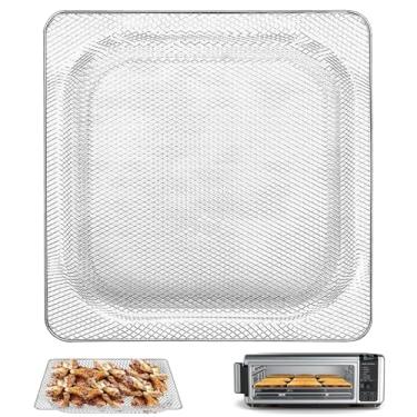 Imagem de Air Fryer Basket for Ninja Foodi SP101 Digital Air Fryer Countertop Oven, 13.5*13.3'' Stainless Steel Wire Rack Accessorie Tray for Ninja Foodi SP100, SP101B1, SP101C Convection Oven, Dishwasher Safe