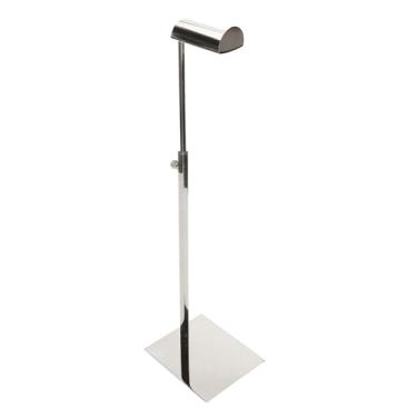 Imagem de Rack de Bolsa de Metal Ajustável Bolsa Display Stand Suporte de Aço Inoxidável Suporte de Gancho único Com Altura Ajustável Home Store Boutique Counter Floor Display (aço