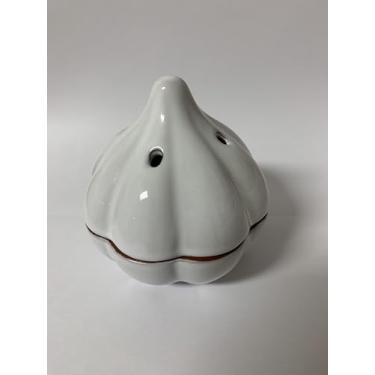 Imagem de JBK Pottery detentor de alho, 4" x 3,5", mantém o alho fresco com orifícios respiráveis, cerâmica vitrificada, pode ser lavado na máquina de lavar louça
