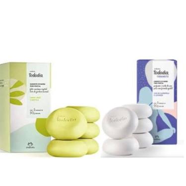 Imagem de Kit 2 Caixas de Sabonete Natura Todo dia 10 Unidades, Capim Limão e Ho