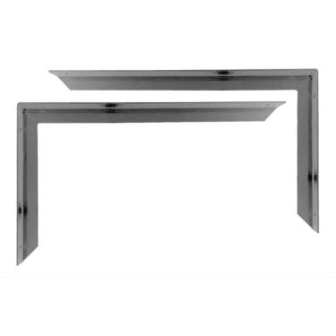 Imagem de Mão Francesa Preto 48,5x27,5cm - Res. 50kg - Kit 6 Unid.