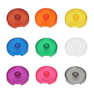 Imagem de OTOTEC 9 peças de tampas coloridas de botão de 24 mm Arcade Mechincal compatíveis com tampas Cherry MX Switches compatíveis com tampas de interruptores Kailh Box