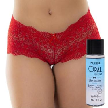 Imagem de Calcinha Tanga Calesson Renda Confortável E Elegante Chique Acompanha 