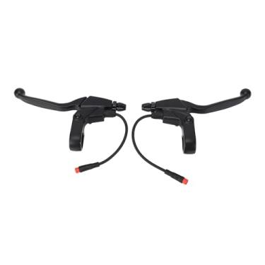 Imagem de Alavanca de Freio de Scooter Elétrica, 1 par Scooter Elétrico Esquerdo da Alavanca de Freio Direito Alavanca de Alumínio de Alumínio Com Conector de 2 Pinos à Prova de Chuva para