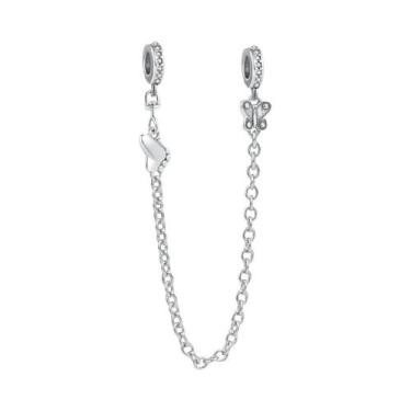 Imagem de Corrente de Prata 925 com Pingente Trevo - Para Pulseiras Pandora, A14