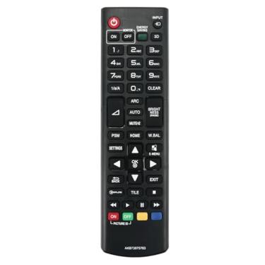 Imagem de AKB73975763 Controle remoto de substituição compatível com LG TV 49SM5CB 47LS55A5B 9SM5B 43SM3B 49SM3B 55SM3B 49UH5B 55UH5B 65UH5B 42LS75A 49LS75A 55LS75A 42LS73B 49LS73B B 55LS7 3B 49MS75A 55XF2B