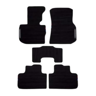 Imagem de Para BMW New1 2 3 4 5 6 7 8series X3 X4 X X6 X7 G20 G22 G26 G30 G32 G05 G80 G82 Tapete de pé M Performance Track Tecido Veludo Forro(21-23 M4 G82 G83)