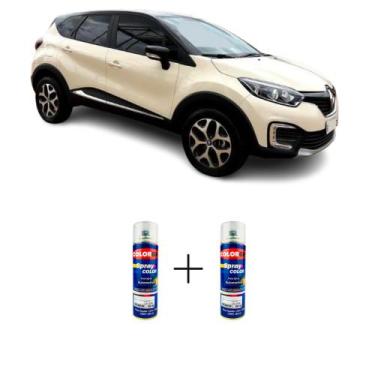 Imagem de SPRAY AUTOMOTIVO Marfim Liso - D16 Renault + SPRAY VERNIZ 300ML - Sher